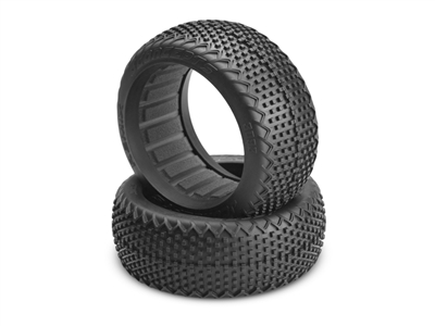 J Concepts 1/8th Buggy Remix Tires, Red Medium Soft (2)