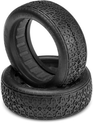 J Concepts Dirt Webs 2.4" 60mm 2wd Buggy Front Tires, Green (2)