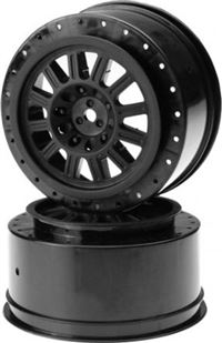 J Concepts SC10 4x4 Rulux Rims-12mm Hex, Black (2)