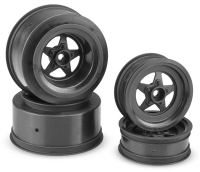 J Concepts Startec Street Eliminator Rims for Traxxas Slash and Bandit, black (4)