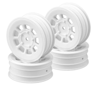 J Concepts 9 Shot 2.2" Front Wheel, White, for 12mm hex, 4pcs