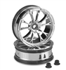 J Concepts Tactic Drag Racing Street Eliminator 2.2" 12mm Hex Front Rims, Chrome (2)