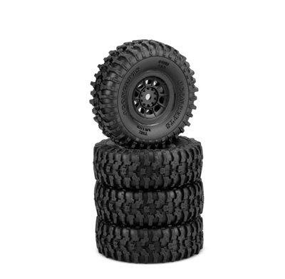 J Concepts Tusk Gold Compound Crawler Tires, on SCX24 Hazard rims 1.0" (4)