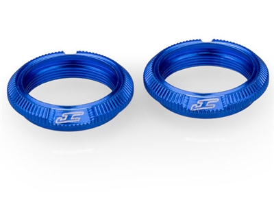 JConcepts Fin, 13mm Shock Collar, blue (2)