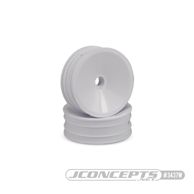 JConcepts Mono 1.9" Buggy Front Wheel, White, for RC10 (2)