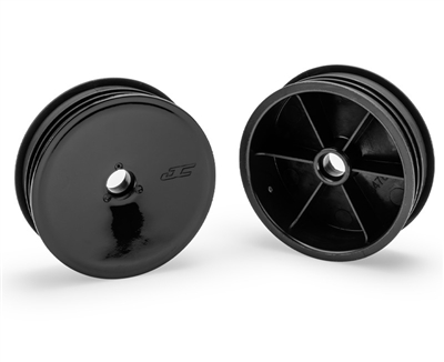 JConcepts Mono 2.125" Front Wheel, Black, for RC10 (2)
