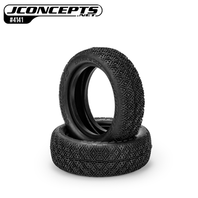 J Concepts Double Bar 2.2" Front 2WD Buggy Tires, Aqua A2 (2)