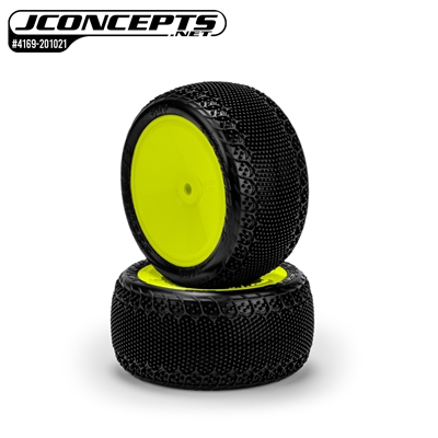 J Concepts 3DP Buggy Rear Tires on yellow rims (2)