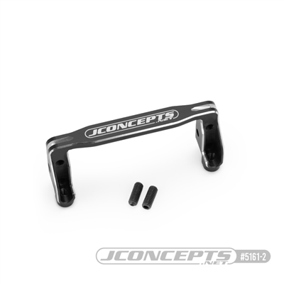 JConcepts RC10B7 Servo Mount Bracket, black aluminum
