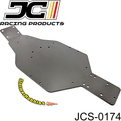 JC Racing Losi JRX2 Woven Carbon Chassis, 30 deg kick-up