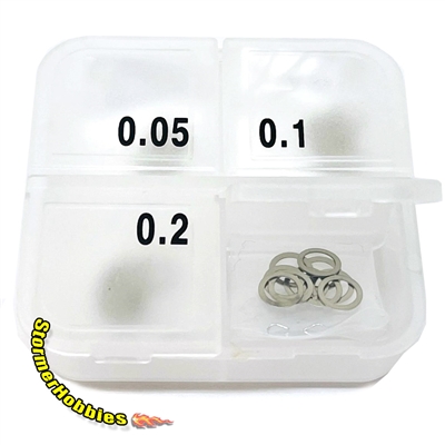 Klinik RC Ultimate Clutch Shim Set 0.05, 0.1, 0.2, 0.3mm 10pc each (40pcs)