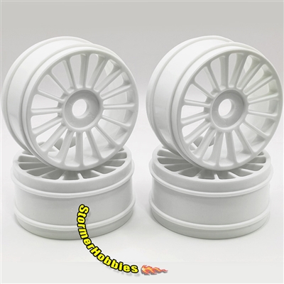 Klinik RC Multi-Spoke 1/8 Truggy Wheels 4pcs White