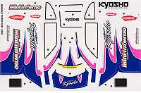 Kyosho Mini Inferno Decal Set, Blue 