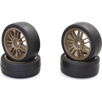 Kyosho Bs Potenza Hg Tires Mounted On Re30 Bronze Rims (4)