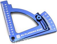 Kyosho Camber Gauge, Blue Aluminum Measures From -5 To 20 Deg.