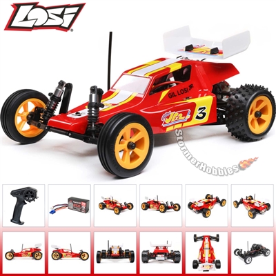 Losi 1/16 Mini JRX2 2WD Buggy RTR, Red