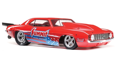 Losi 69 Camaro 22S No Prep Drag Car, Brushless 2WD RTR, Summit red