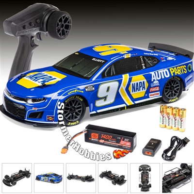 Complete package Losi 1/12 RC NASCAR, Chase Elliott No. 9 Napa Camaro