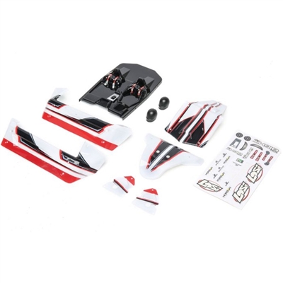 Losi Mini 8ight-DB Painted Body, white/red