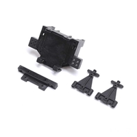 Losi Mini JRX2 Rear Bulkhead, Toe Block, Link Mounts