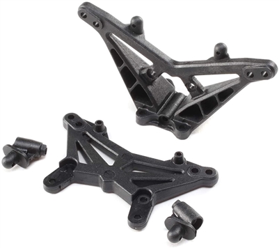 Losi Mini-B Shock Tower Set with Wing Mounts