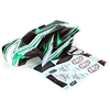 Losi Ten-MT Painted Body Set, black/green