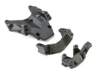 Losi 22S Front Bulkhead, Camber Block, Servo Mount