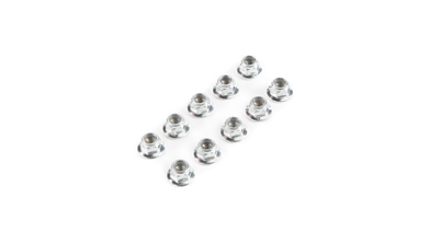 Losi Rock Rey/Baja Rey Lock Nuts, M2 x 0.4 x4 mm (10)