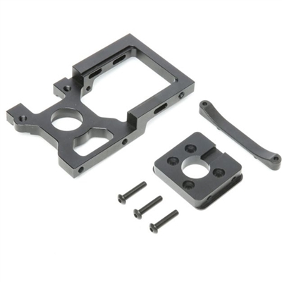 Losi 1/5th DBXL-E Motor Mount with adapter, black