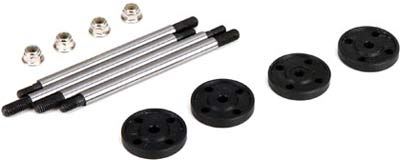 Losi 1/5th DBXL Front/Rear Shock Shafts and Pistons (4 each)