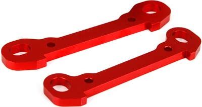 Losi 1/5th DBXL Rear Hinge Pin Braces, red aluminum (2)