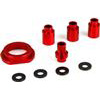 Losi 1/5th DBXL Engine Mount Spacer And Clutch Mount Set, red aluminum