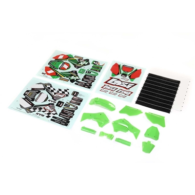 Losi Promoto PM-MX Green Plastics set w/ Wraps
