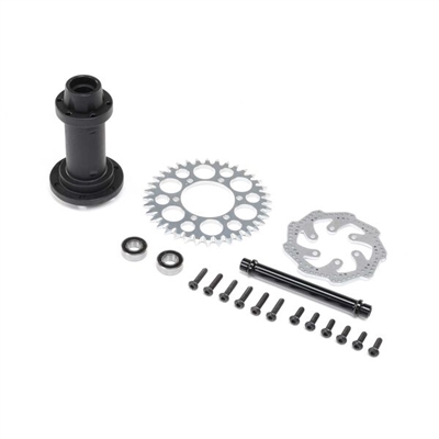 Losi Promoto PM-MX Rear Hub Assembly, complete