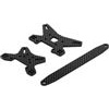 Losi Mini 8ight-T Front and Rear Shock Towers/Battery Brace, graphite