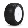 Losi Mini 8ight-T Blockhead Tires on White Rims (2)