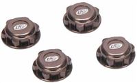 Losi 8B/8T 2.0 Covered 17mm Wheel Nuts, Gray (4)