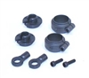 Losi Spring Clamps and Cups with Shock Shaft Ends (2 of each)