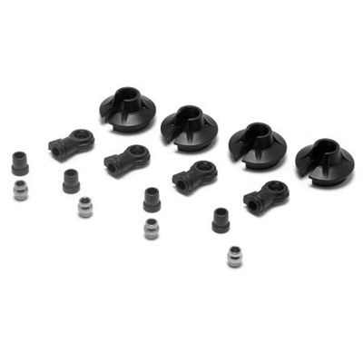 Losi 8B 2.0/8T 2.0 RTR 15mm Shock Ends, Cups and Bushings