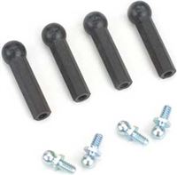 Losi .200" Short Neck Ball Studs" With Rod Ends (4)