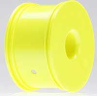 Losi Truggy Rims, Yellow With 17mm Hex (4)