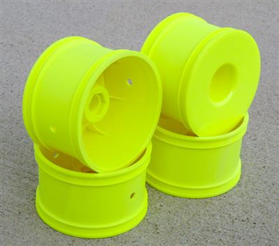 Losi 8ight-T Rims, Yellow-17mm Hex (4)