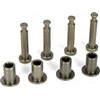 Losi 5ive-T/Mini Wrc Front King Pins And Arm Bushings-Aluminum