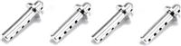 Losi Highroller Front/Rear Body Mount Set, Chrome