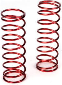 Losi 5ive-T Front Shock Springs- 12.9 Rate, Red (2)