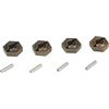 Losi Ten Rally-X/Ten-SCTE Wheel Hexes With Pins (4)