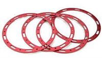 Losi LST/Mega Baja Bead Lock "Look" Red Rings (4)