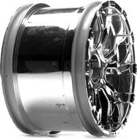 Losi Ten-T 320s Force Rims, Chrome (2)