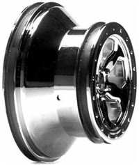 Losi Strike SCT Rims, Chrome (2) 