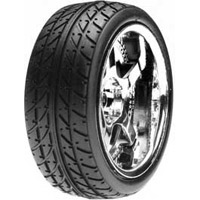 Losi Drift-R Hi-Grip Compound Tires on Chrome 5-Spoke Rims (2)